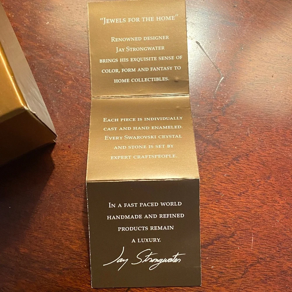 Jay Strongwater Agatha Mini Picture Frame NIB